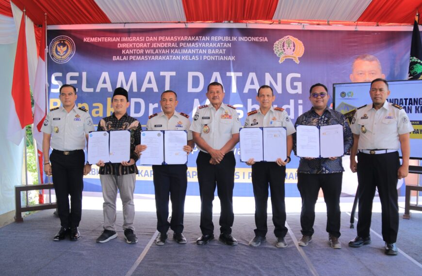 KAKANWIL DITJENPAS KALBAR TEKEN KERJA SAMA KEMANDIRIAN PANGAN, GRIYA ABHIPRAYA “KAPUAS” SEGERA DIKEMBANGKAN