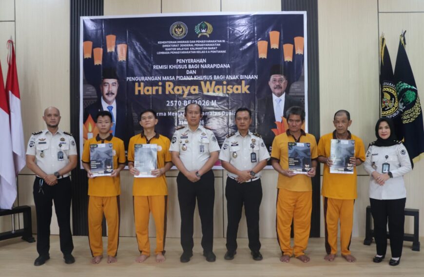 164 Warga Binaan di Kalbar Terima Remisi Waisak 2026, Dua WBP&hellip;