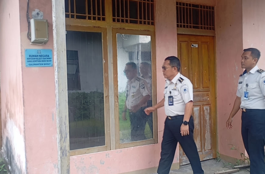Kabagtum Kanwil Ditjenpas Kalbar Lakukan Peninjauan Rumah Dinas